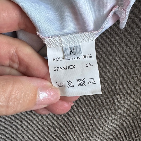 Tropical Green and white Fitness Outfit set Bra and Leggings Size Medium NWT New - Picture 10 of 16